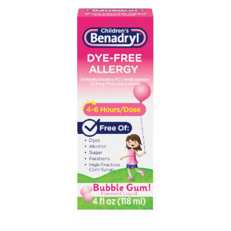 Benadryl Children's Dye-Free Allergy Liquid for Kids