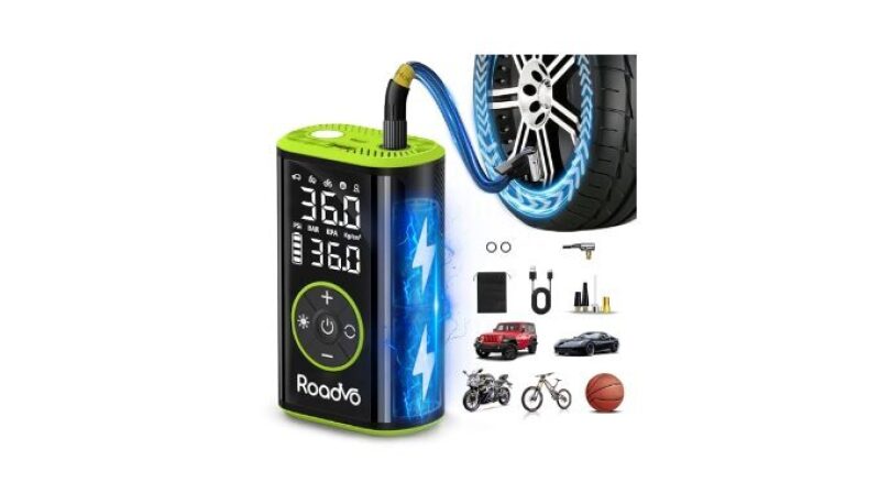 Roadvo Portable Tire Inflator Air Compressor - Ultimate On-The-Go Solution