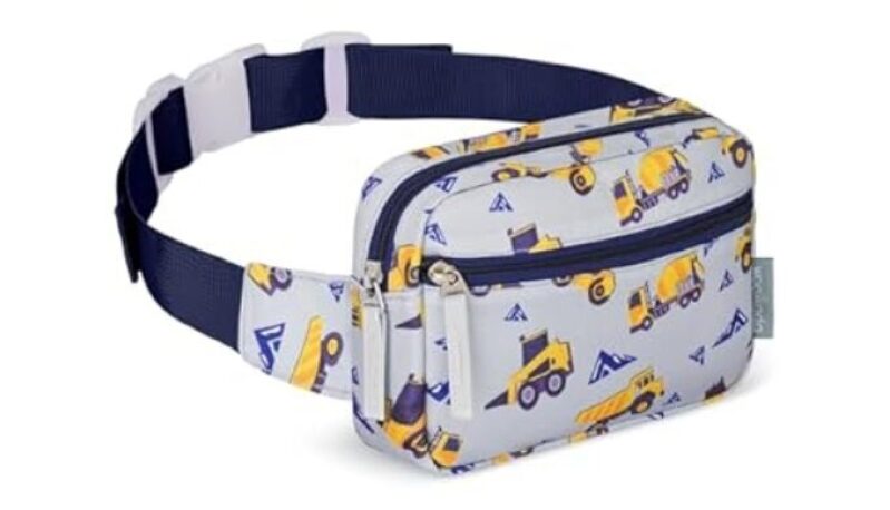 Colorful Kids Waistpack with Construction Theme