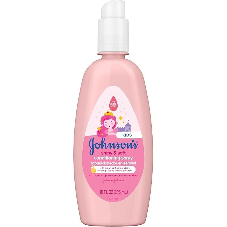 Johnson's Kids Shiny & Soft Hair Conditioning Spray - Gentle, Hypoallergenic