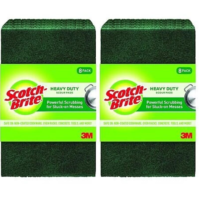 2-Pack 8-Count Scotch-Brite Heavy Duty Scour Pads for $4.43
