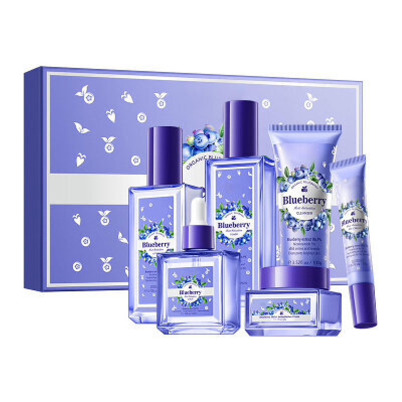 BeauBase Blueberry Antioxidant Skincare Gift Set - 6-Piece