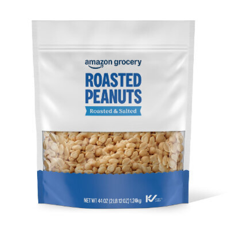 Amazon Grocery Salted Roasted Peanuts - 44oz
