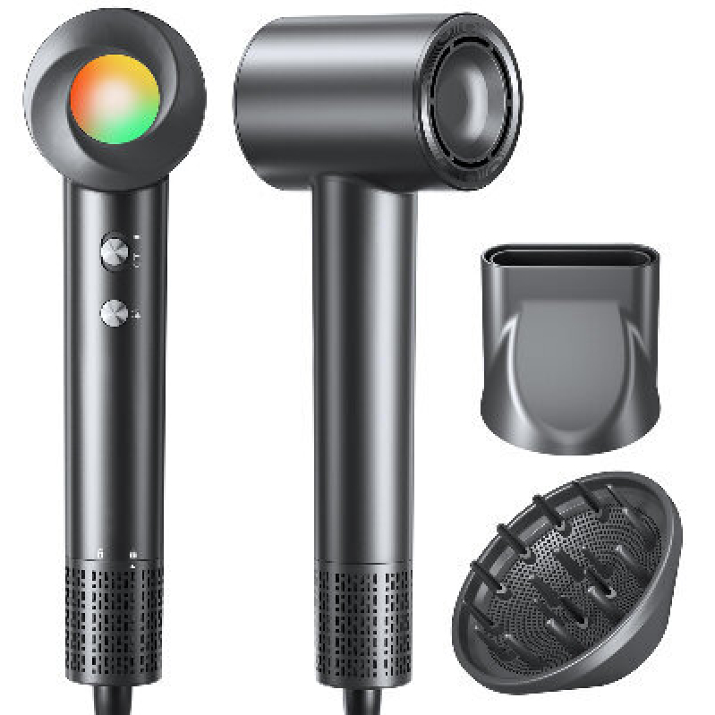 High-Speed Negative Ion Hair Dryer with LED Light