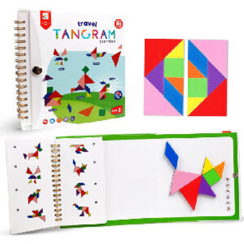 Portable Magnetic Tangram Puzzle - Ideal for Travel and Learning