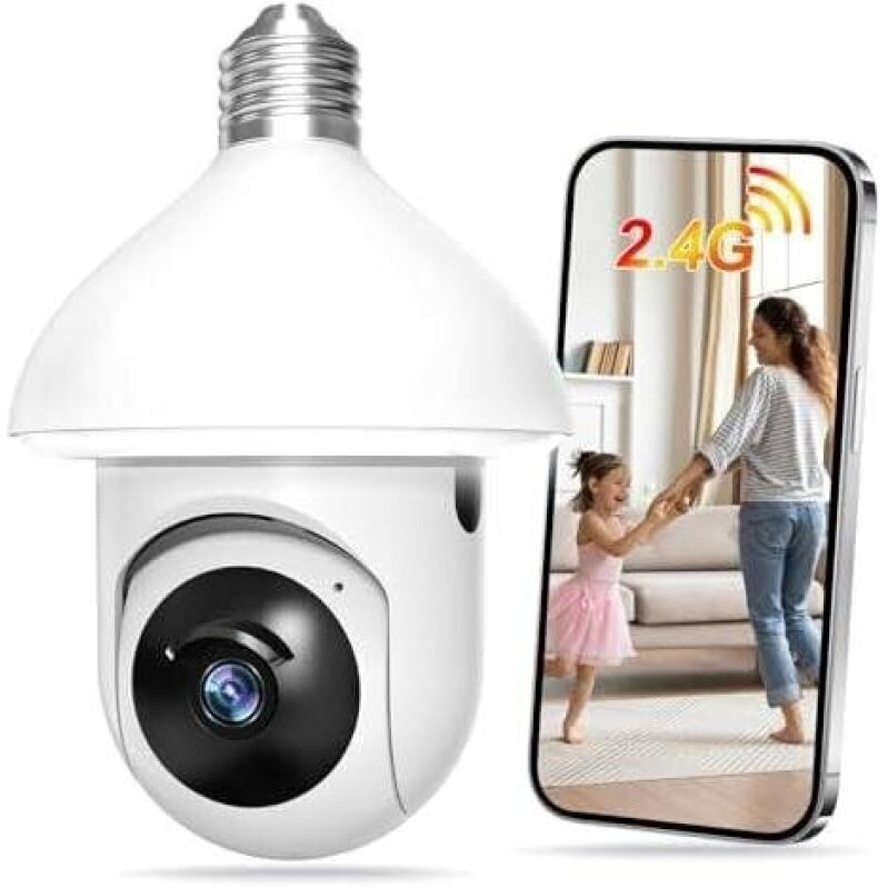 SmartHome 1080P Dual-Audio Cloud Storage Bulb Camera - 40% OFF