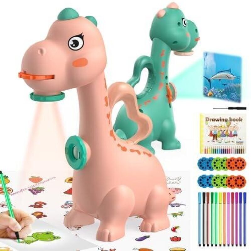 KETIEE Double-Head Dinosaur Projector Drawing Toy - 46% OFF