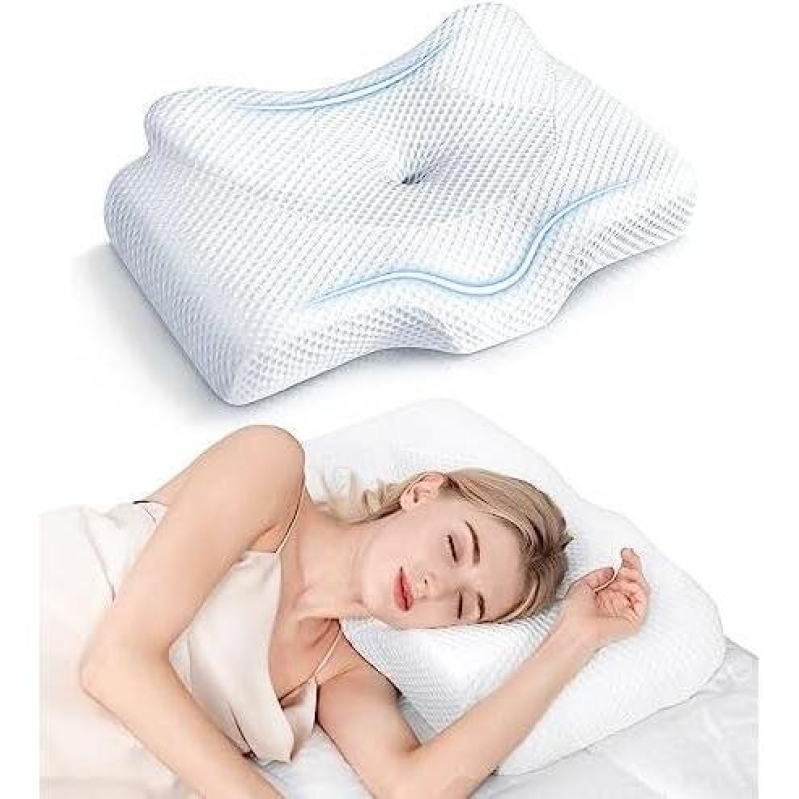 Adjustable Memory Foam Neck Pillow - 65% OFF