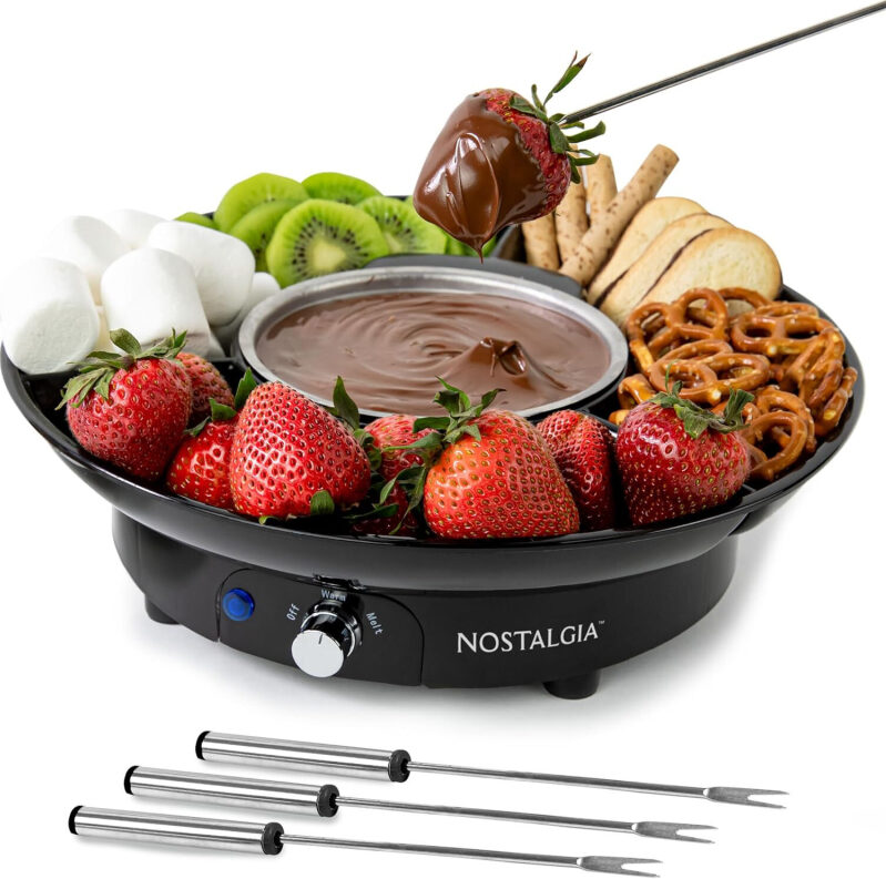 Nostalgia Electric Cheese & Chocolate Fondue Set - Prime Exclusive Deal