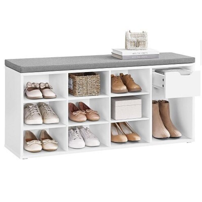 VASAGLE Upholstered Shoe Bench - Great Deal!