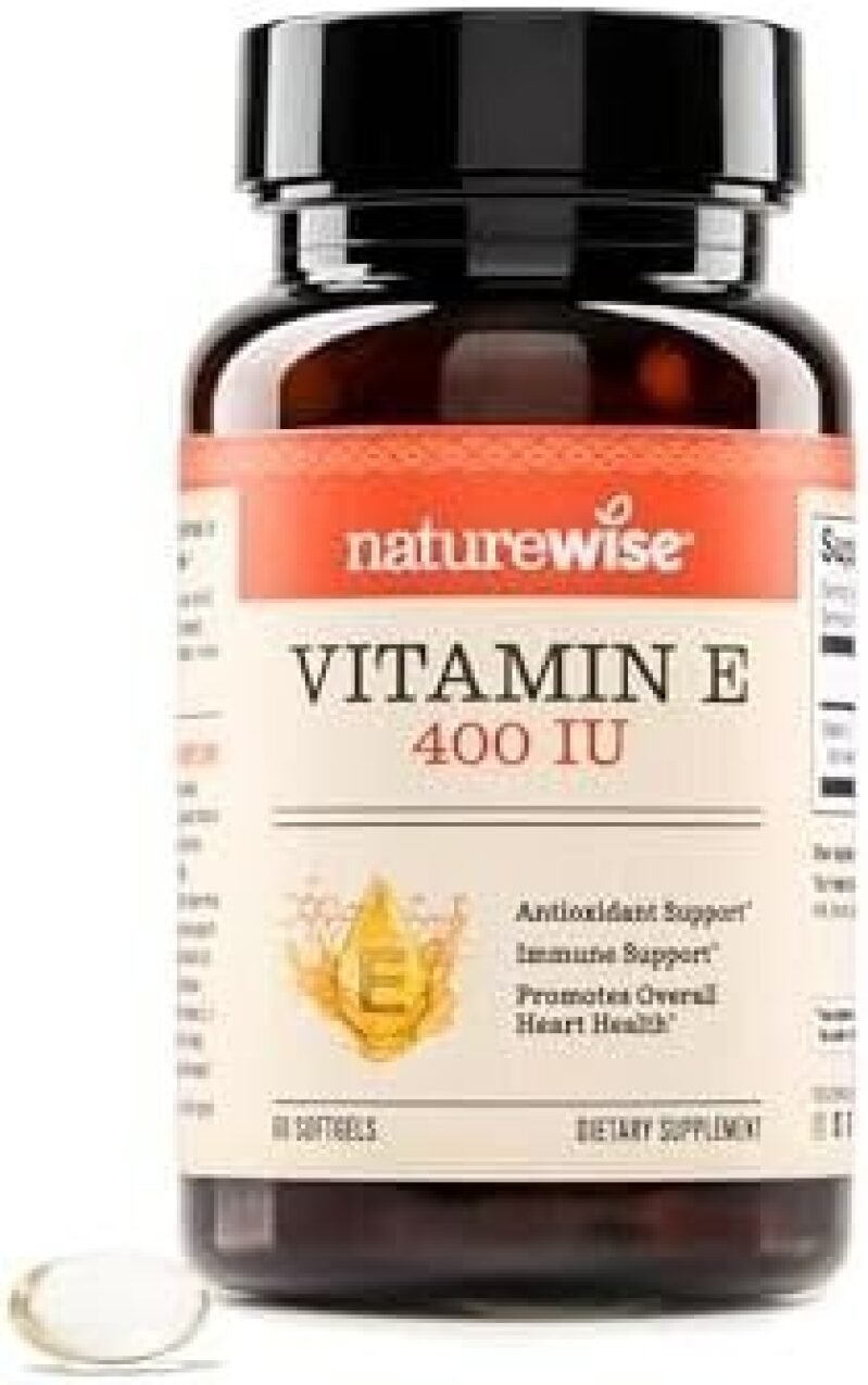 2 x 60-Count NatureWise Vitamin E 400 IU Softgels - 2-Month Supply