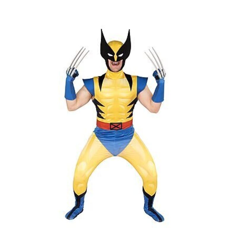 Marvel Men's Wolverine X-Men '97 Deluxe Halloween Costume Jumpsuit
