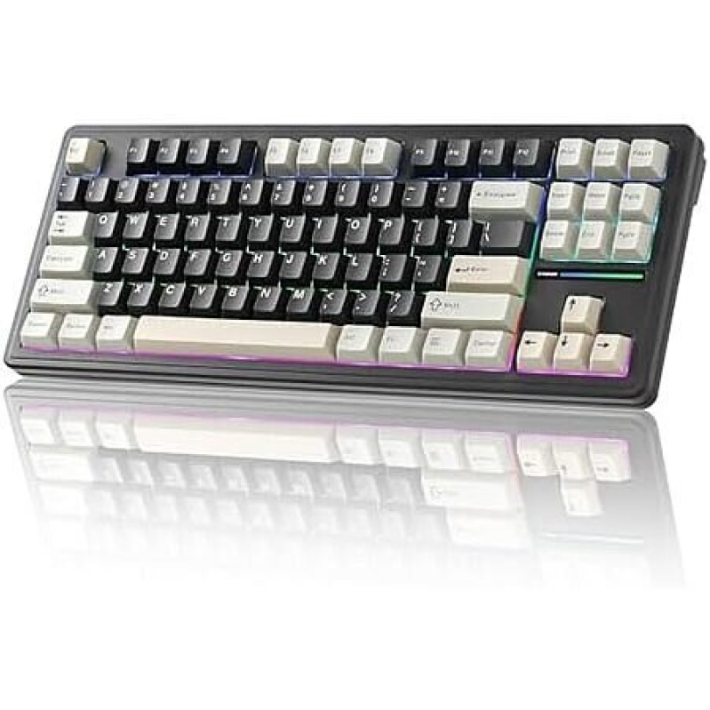 YUNZII YZ87 75% TKL Wireless Mechanical Keyboard w/ Gasket Mount (Linear Milk Switch) at Amazon