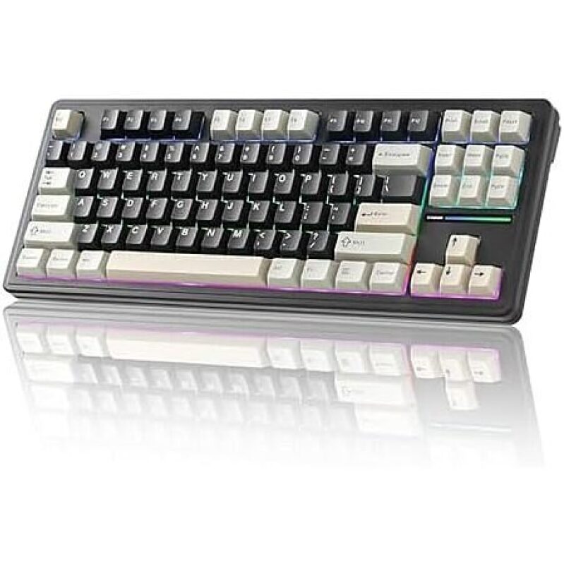 YUNZII YZ87 75% TKL Wireless Mechanical Keyboard w/ Gasket Mount (Linear Milk Switch) at Amazon