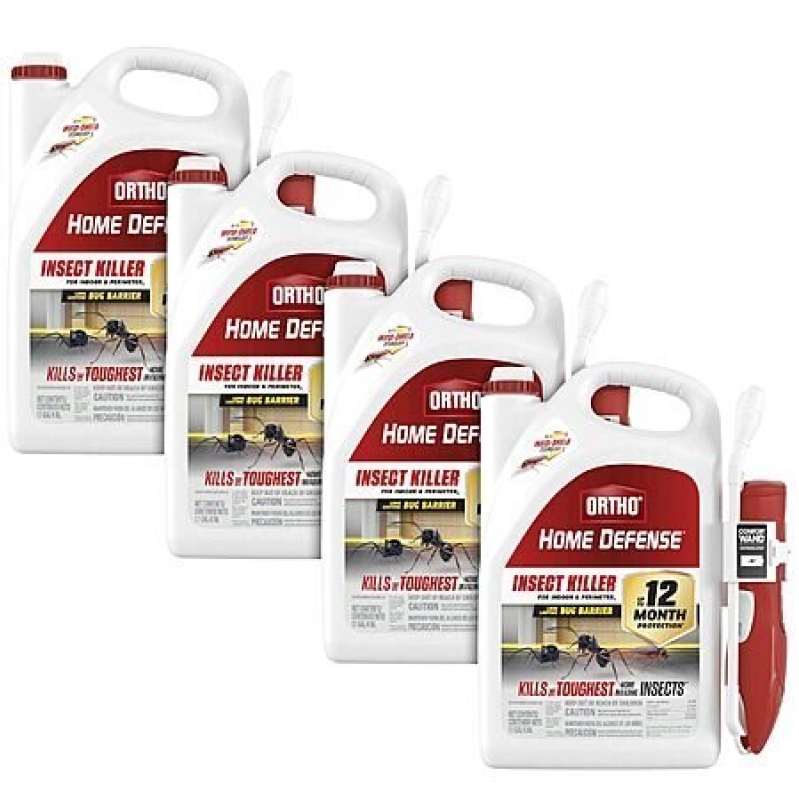 Ortho Home Defense Insect Killer 4-Pack with Comfort Wand - Affordable Pest Control