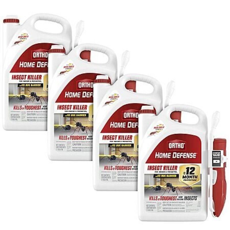 Ortho Home Defense Insect Killer 4-Pack with Comfort Wand - Affordable Pest Control
