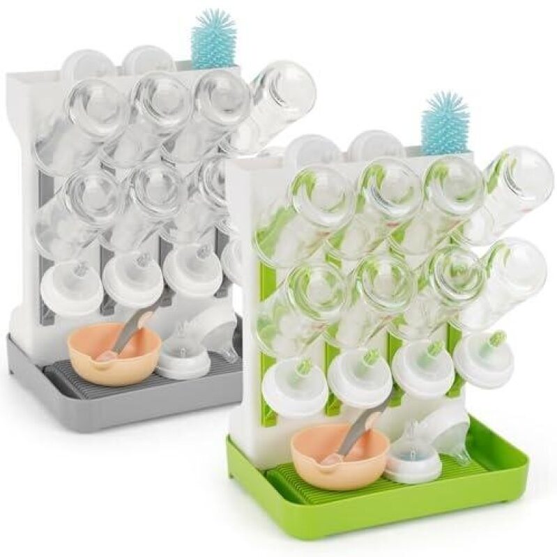 Wisely 2-Set 12 Bottle Standing Milk Bottle Drying Rack 50% OFF