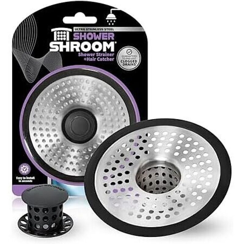 ShowerShroom SHSULT755 Ultra Stainless Hair Catcher Drain Protector - Smart Deal