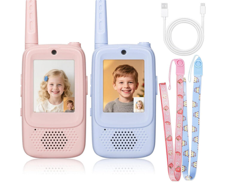6-in-1 Kids Video Walkie Talkie with Fun Features - Prime Eligible