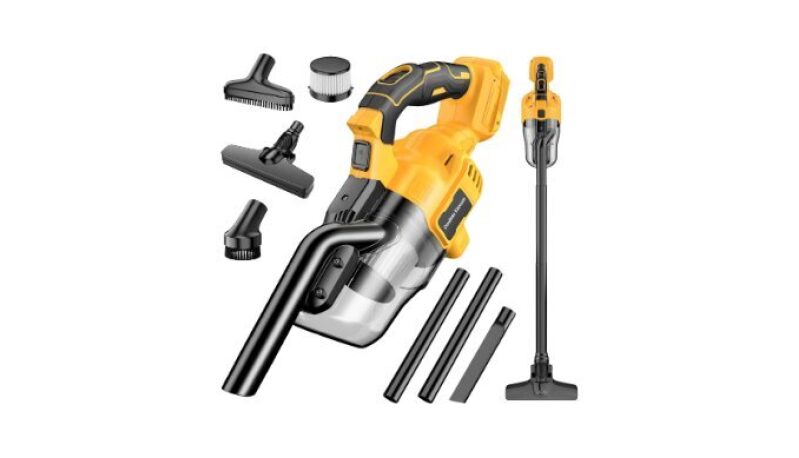 Powerful Cordless Handheld Vacuum Cleaner with DeWalt 20V Battery Compatibility