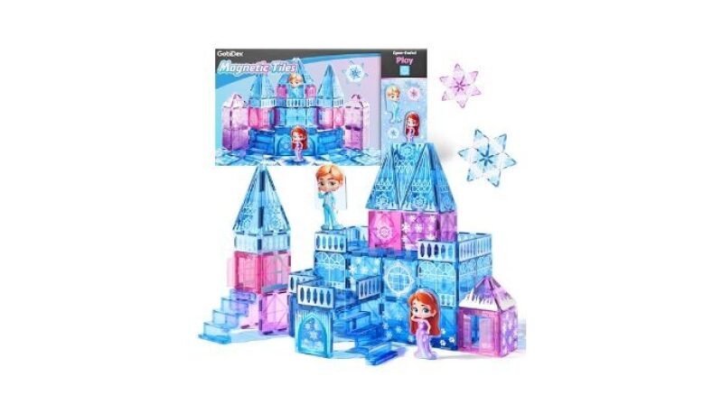 GobiDex Magnetic Building Blocks Princess Castle with Dolls - STEM Toys for Kids