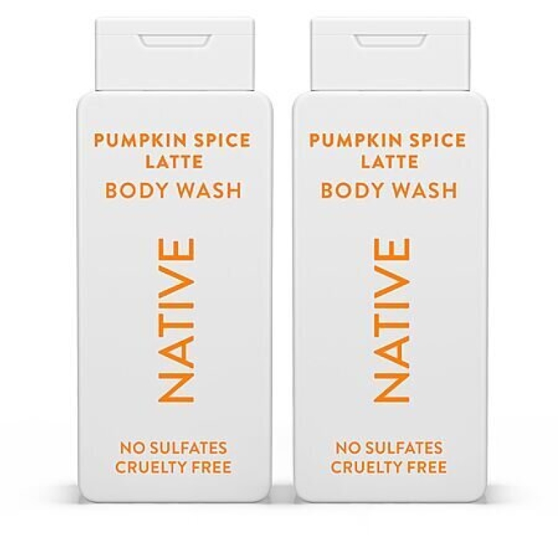 Affordable Native Pumpkin Spice Latte Body Wash - 2-Pack