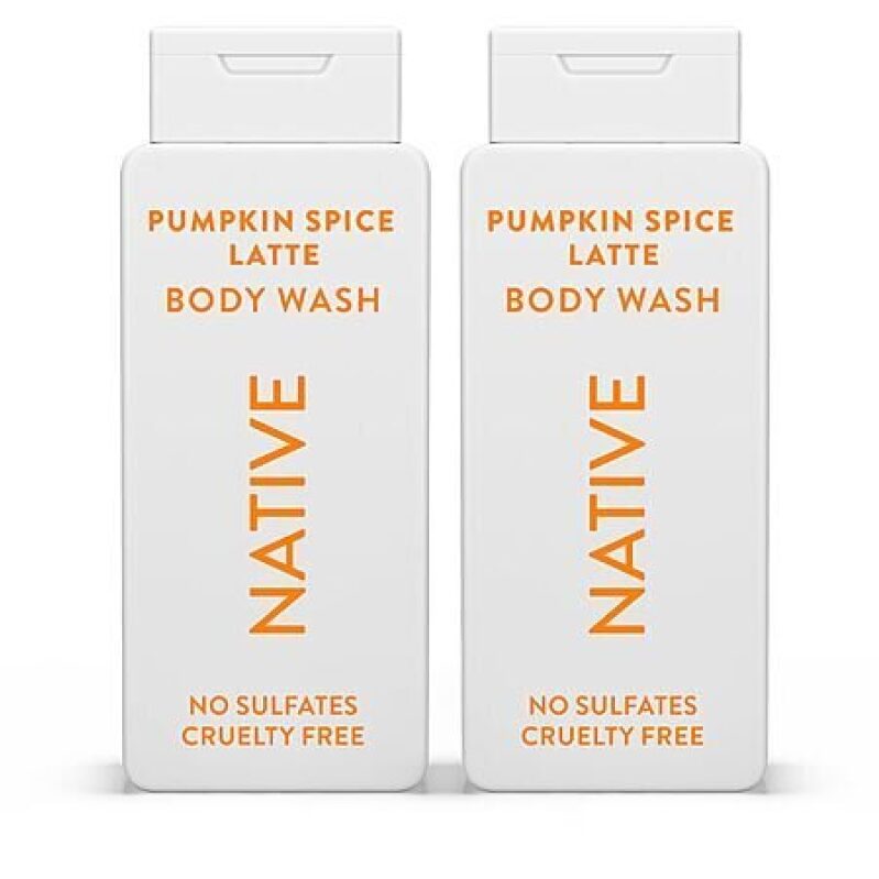 Affordable Native Pumpkin Spice Latte Body Wash - 2-Pack