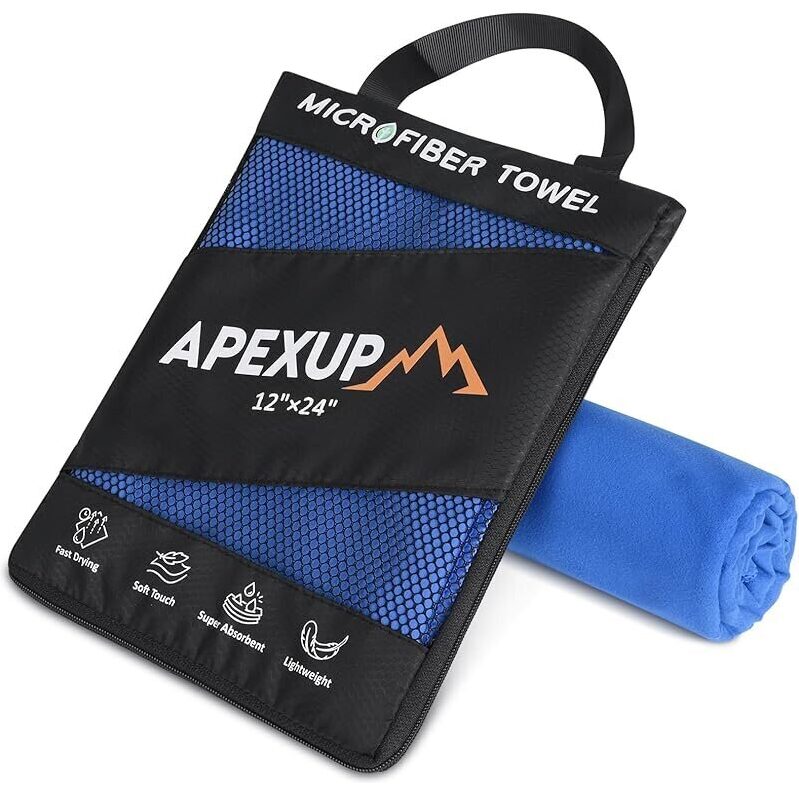 APEXUP Microfiber Travel Towel: Essential Gym Gear for Athletes and Adventurers