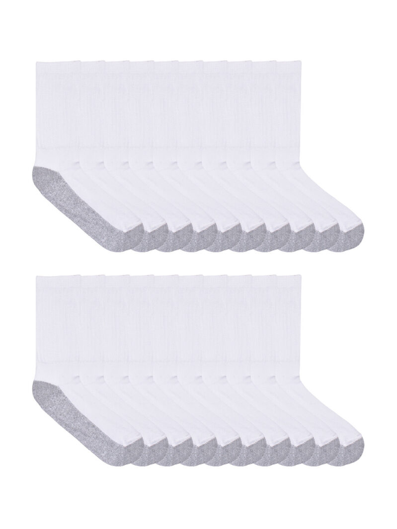 Wonder Nation Boys Cushioned Crew Socks 10-Pack - Comfortable & Durable