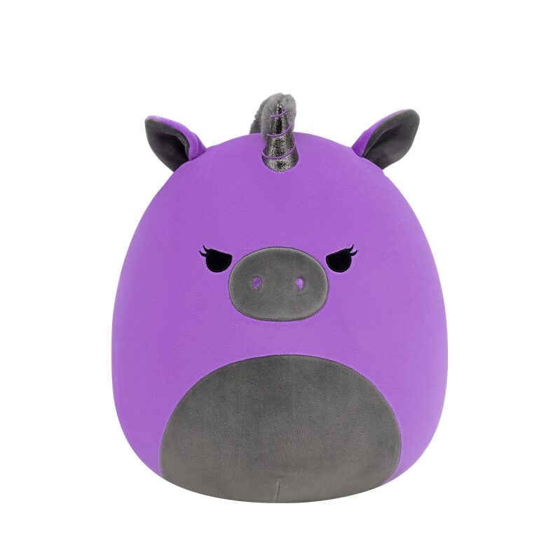 Squishmallows Original 14in Velocity The Purple and Black Unicorn - Ultrasoft Plush