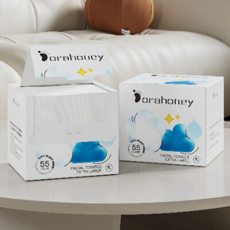 orahoney Travel-Size Facial Towels - Disposable, Extra-Large, 20-Pack