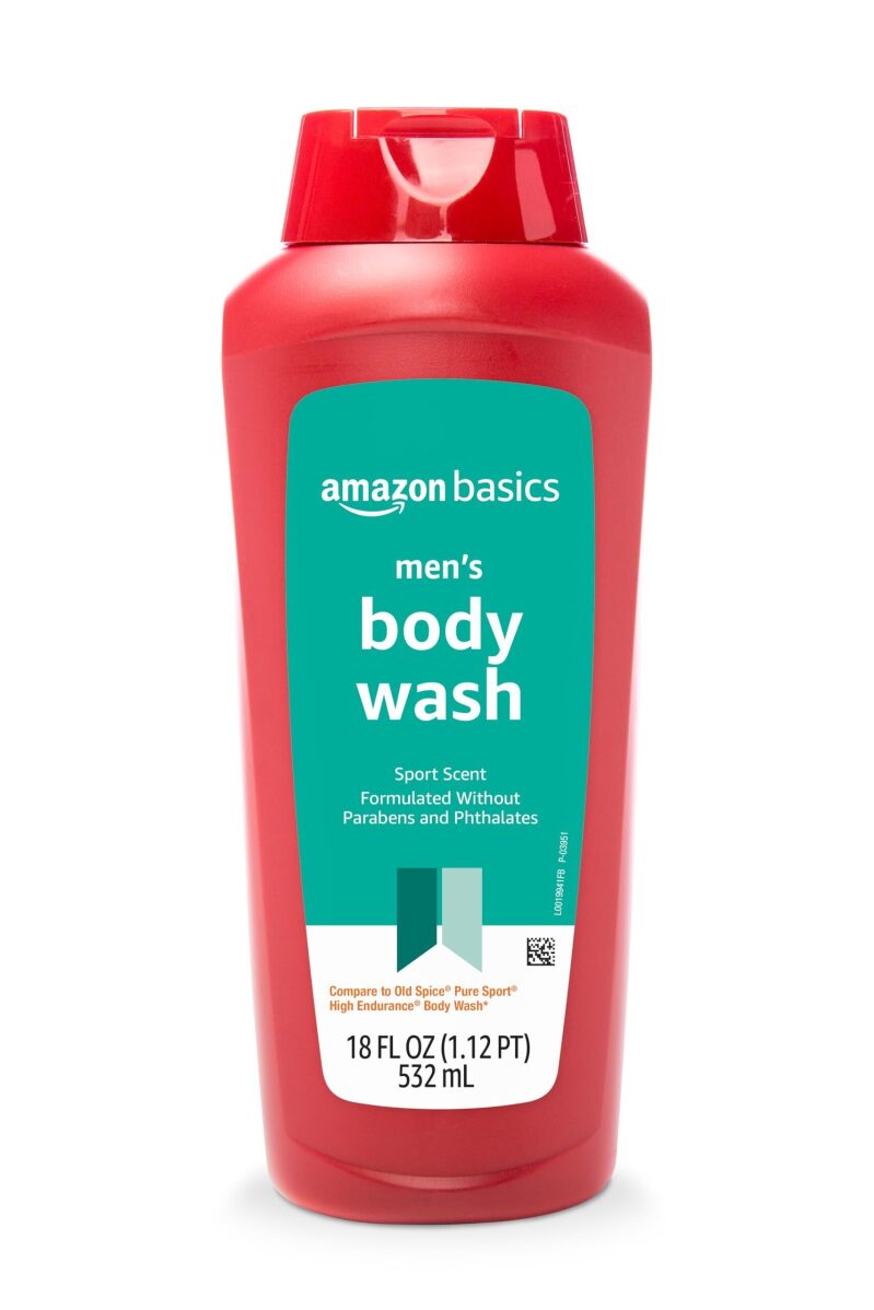 Amazon Basics Men's Body Wash Sport Scent 18oz