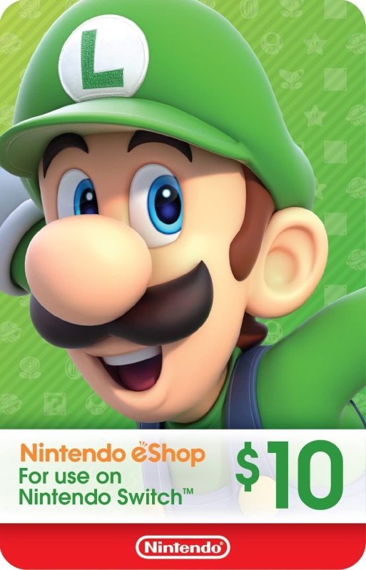 Nintendo eShop Gift Card: $10 for Nintendo Switch, Wii U, 3DS