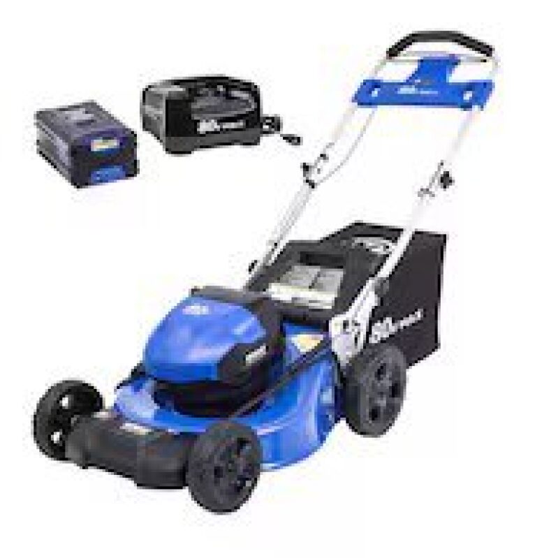 Powerful Kobalt 80-Volt 21-in Push Battery Walk Mower with 5 Ah Battery