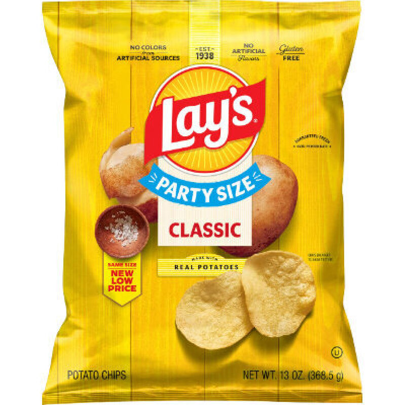 Lay's Party Size Classic Potato Chips - 13oz