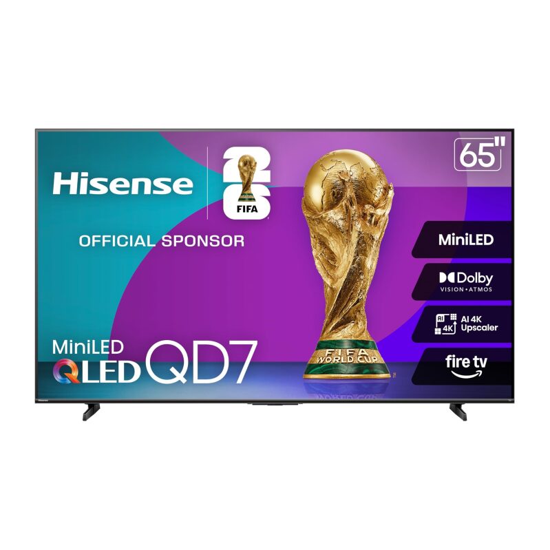 Hisense 65-in QD7 Series Mini-LED 4K UHD Smart Fire TV - High-End Performance