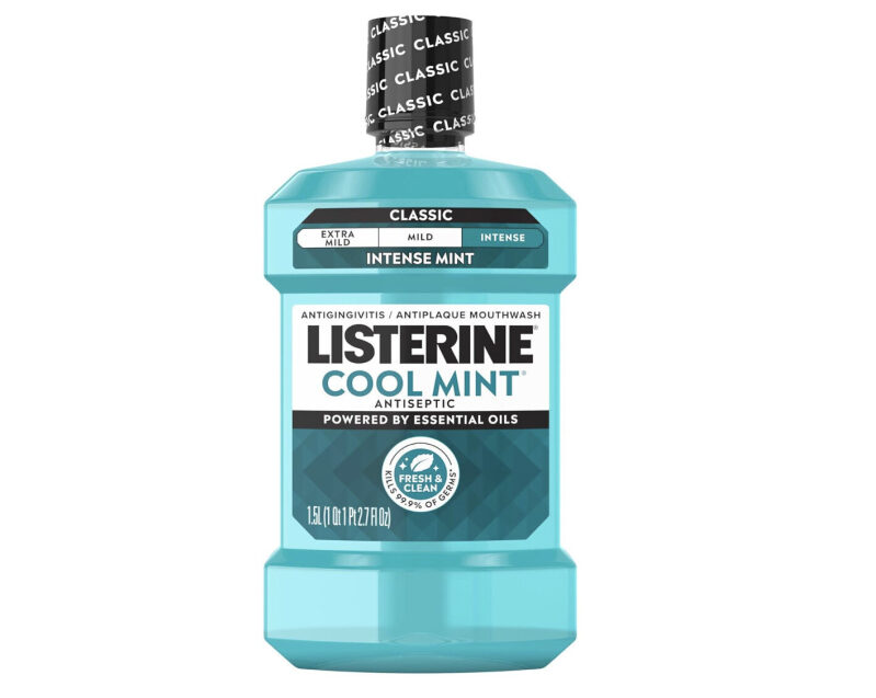 Listerine Cool Mint Antiseptic Mouthwash - 1.5L, 2-Pack