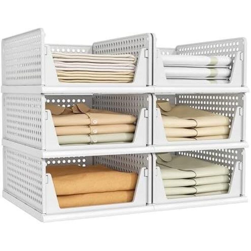 Maximize Space with Pinkpum Stackable Storage Bins - 51% OFF