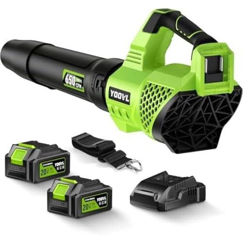 High-Efficiency 650CFM Electric Leaf Blower with Dual Speeds - 64% Off