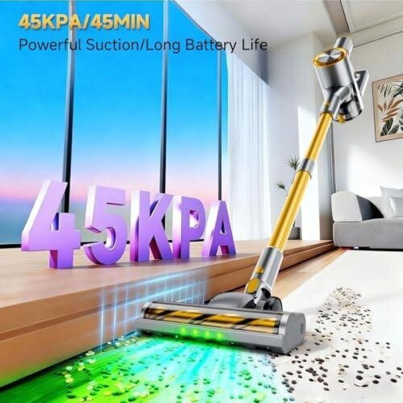 Powerful Suction Vacuum Cleaner with Extended Battery Life - 45KPA 40% OFF