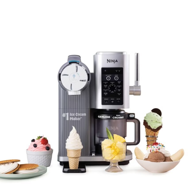 Ninja CREAMi Scoop & Swirl Ice Cream and Soft Serve Maker - Perfect for Family Treats