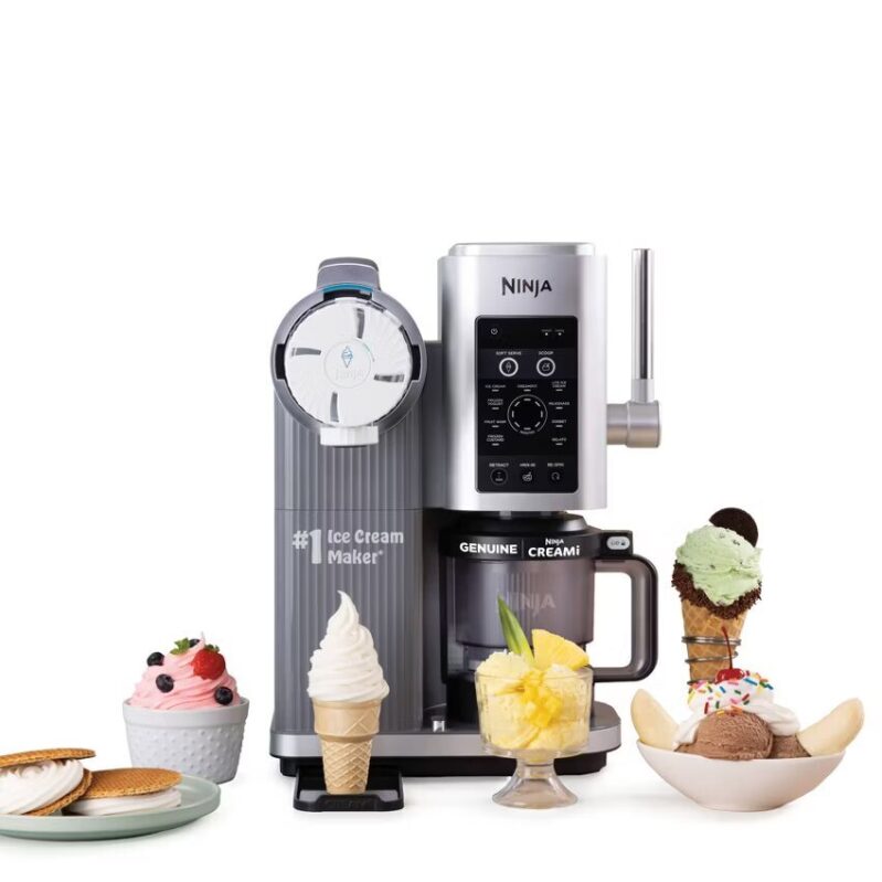 Ninja CREAMi Scoop & Swirl Ice Cream and Soft Serve Maker - Perfect for Family Treats