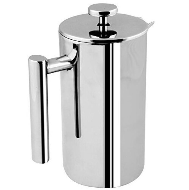 Utopia Kitchen Dual Stainless Steel French Press Coffee Maker, 32 oz