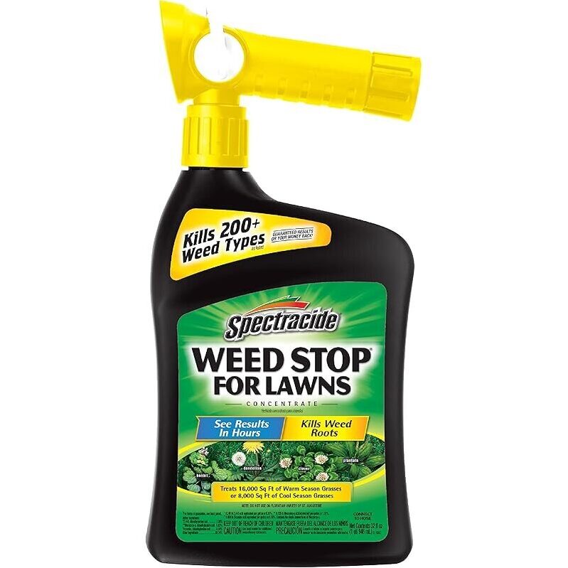 Powerful Weed Killer for Lawns - 32oz Concentrate