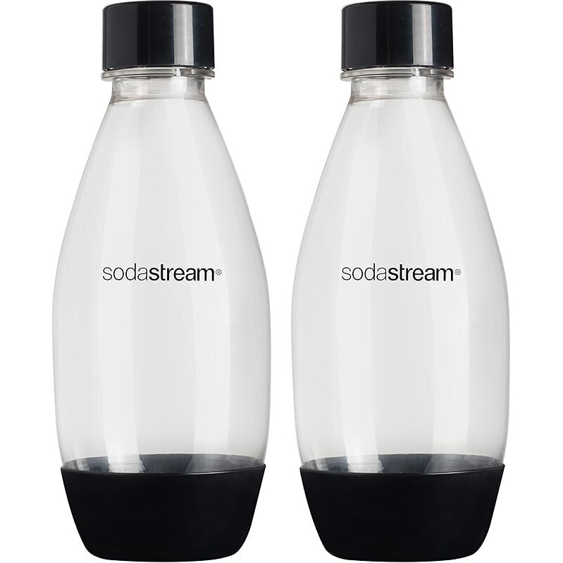 2-Pack SodaStream 0.5L Dishwasher Safe Slim Bottles - Eco-Friendly Carbonation