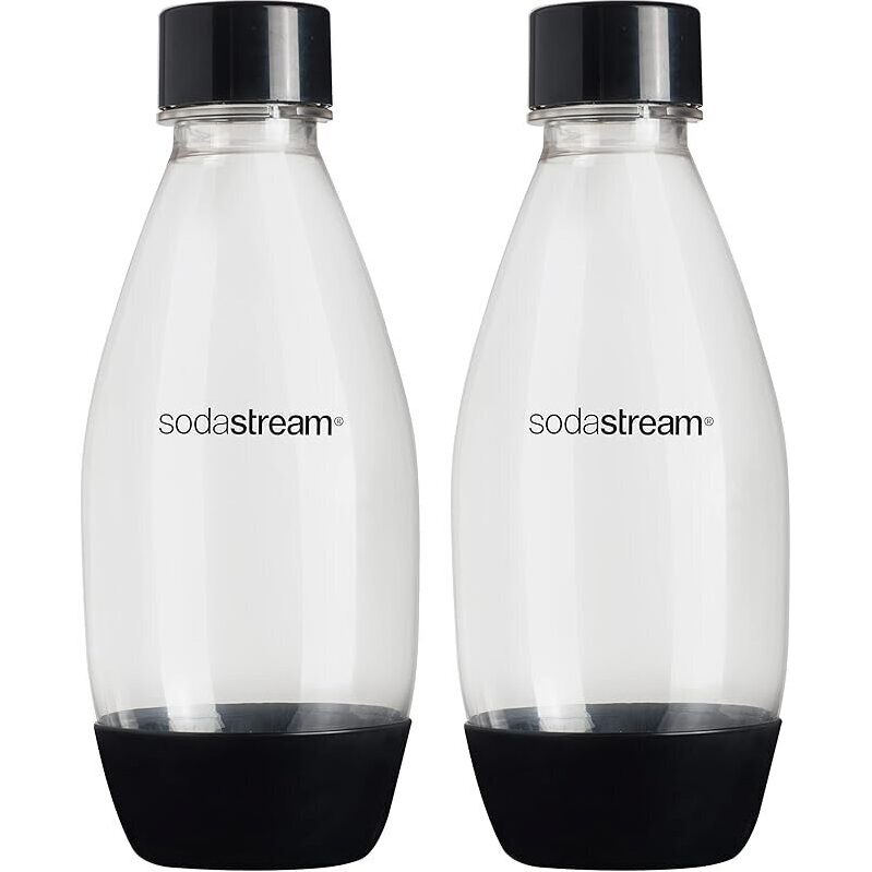 2-Pack SodaStream 0.5L Dishwasher Safe Slim Bottles - Eco-Friendly Carbonation