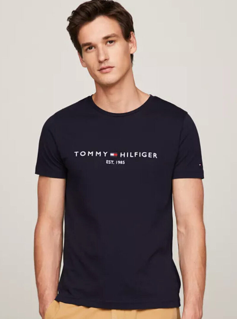 Tommy Hilfiger Men's Embroidered Logo Short Sleeve T-Shirt - $25.99