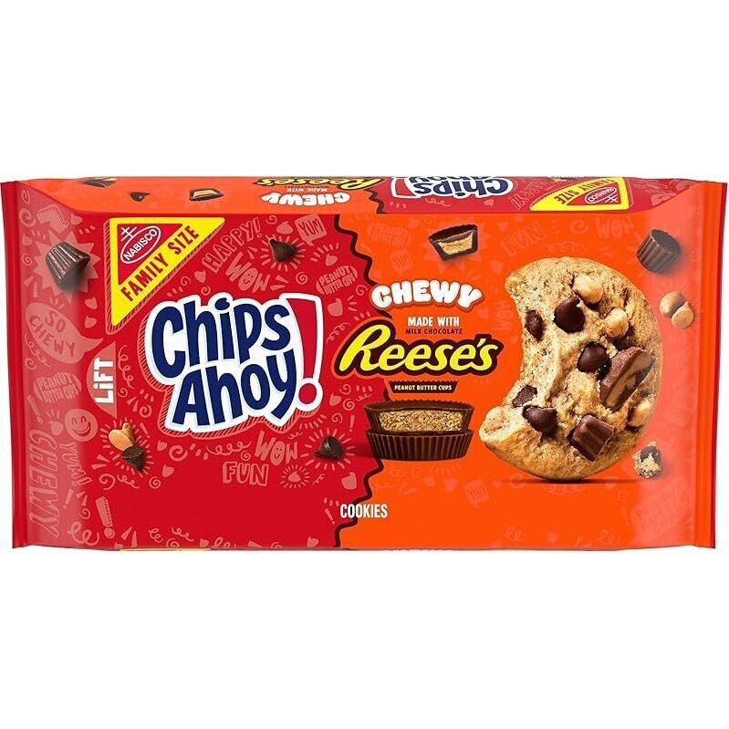 Family Size CHIPS AHOY! Chewy Chocolate Chip Cookies with Reese's Peanut Butter Cups