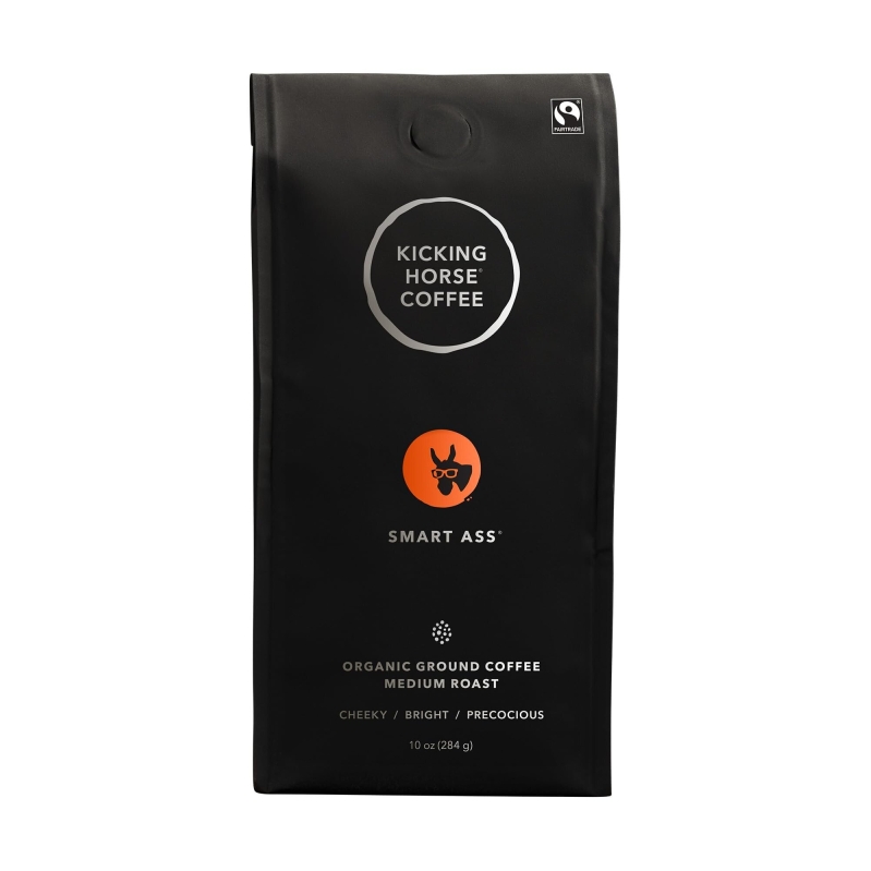 Kicking Horse Smart Ass Medium Roast Coffee 10oz
