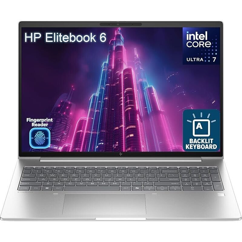 Powerful HP EliteBook 6 Laptop with Intel Ultra 7, 32GB RAM, 1TB SSD